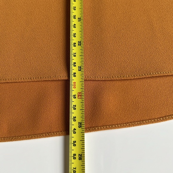 Zara blouse button and zipper detail mustard yellow - Picture 6 of 8